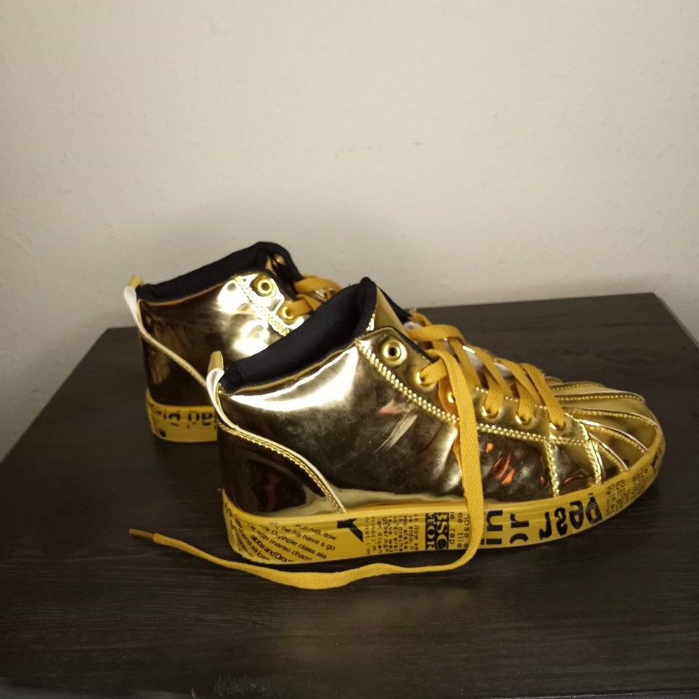 Gold Fashion Sneakers